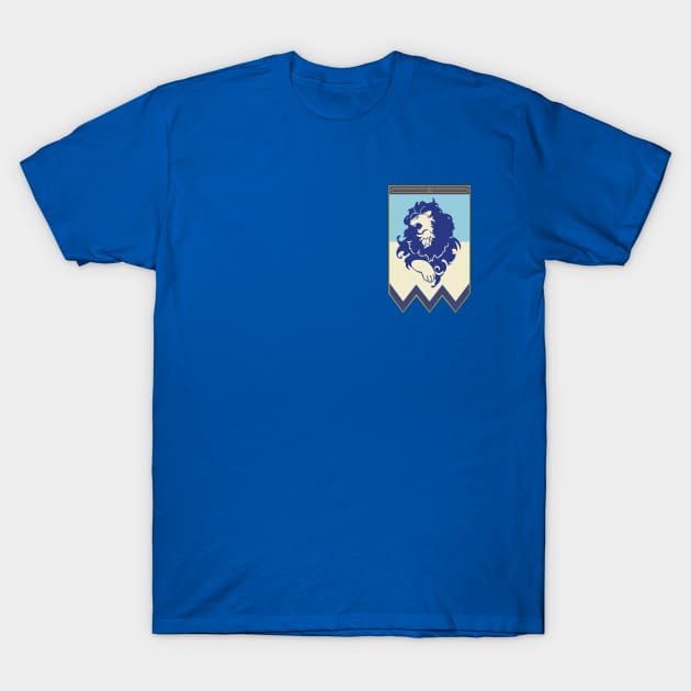 Blue Lions Banner T-Shirt by urufangu